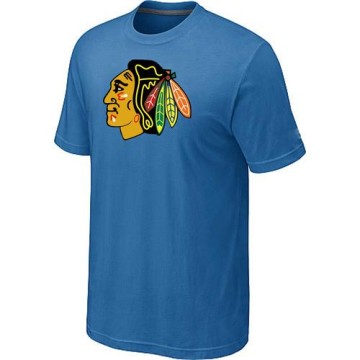 Men's Chicago Blackhawks Big & Tall Logo T-Shirt - - Light Blue