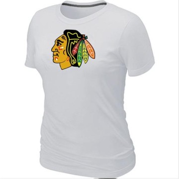 Women's Chicago Blackhawks Big & Tall Logo T-Shirt - - White
