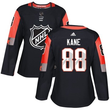 Authentic Adidas Women's Patrick Kane Chicago Blackhawks 2018 All-Star Central Division Jersey - Black