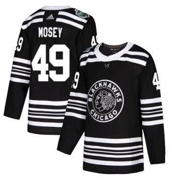 Authentic Adidas Youth Evan Mosey Chicago Blackhawks 2019 Winter Classic Jersey - Black