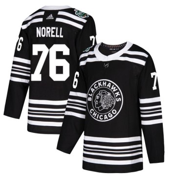 Authentic Adidas Youth Robin Norell Chicago Blackhawks 2019 Winter Classic Jersey - Black