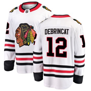 Breakaway Fanatics Branded Men's Alex DeBrincat Chicago Blackhawks Away Jersey - White