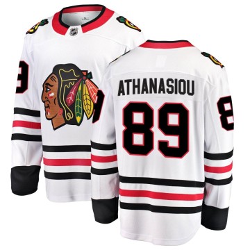Breakaway Fanatics Branded Men's Andreas Athanasiou Chicago Blackhawks Away Jersey - White
