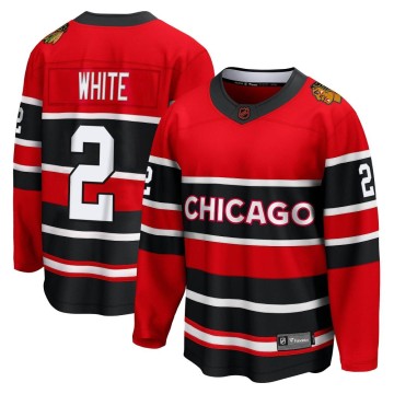 Breakaway Fanatics Branded Men's Bill White Chicago Blackhawks Red Special Edition 2.0 Jersey - White