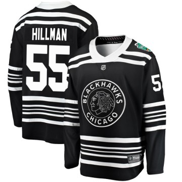Breakaway Fanatics Branded Men's Blake Hillman Chicago Blackhawks 2019 Winter Classic Jersey - Black