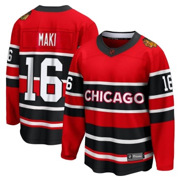 Breakaway Fanatics Branded Men's Chico Maki Chicago Blackhawks Red Special Edition 2.0 Jersey - Black