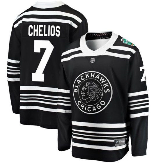 Breakaway Fanatics Branded Men's Chris Chelios Chicago Blackhawks 2019 Winter Classic Jersey - Black