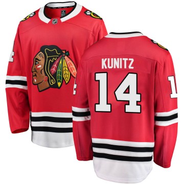 Breakaway Fanatics Branded Men's Chris Kunitz Chicago Blackhawks Red Home Jersey - Black