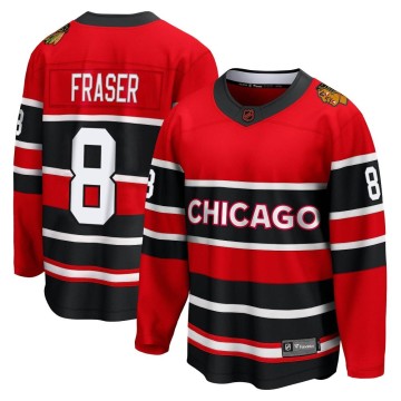 Breakaway Fanatics Branded Men's Curt Fraser Chicago Blackhawks Red Special Edition 2.0 Jersey - Black