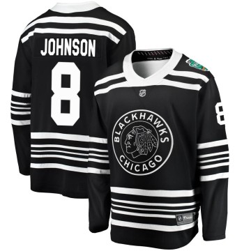Breakaway Fanatics Branded Men's Jack Johnson Chicago Blackhawks 2019 Winter Classic Jersey - Black