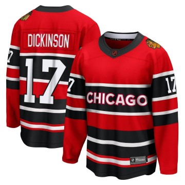 Breakaway Fanatics Branded Men's Jason Dickinson Chicago Blackhawks Red Special Edition 2.0 Jersey - Black