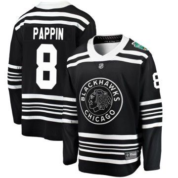 Breakaway Fanatics Branded Men's Jim Pappin Chicago Blackhawks 2019 Winter Classic Jersey - Black