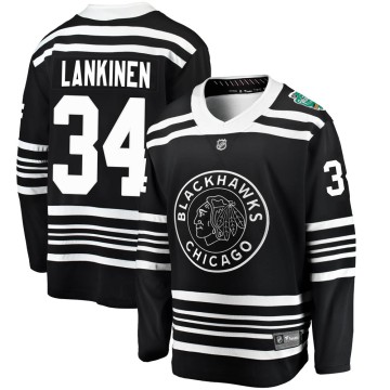 Breakaway Fanatics Branded Men's Kevin Lankinen Chicago Blackhawks ized 2019 Winter Classic Jersey - Black