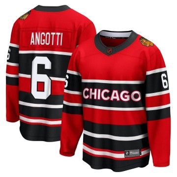 Breakaway Fanatics Branded Men's Lou Angotti Chicago Blackhawks Red Special Edition 2.0 Jersey - Black