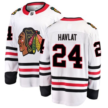 Breakaway Fanatics Branded Men's Martin Havlat Chicago Blackhawks Away Jersey - White