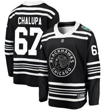 Breakaway Fanatics Branded Men's Matej Chalupa Chicago Blackhawks 2019 Winter Classic Jersey - Black