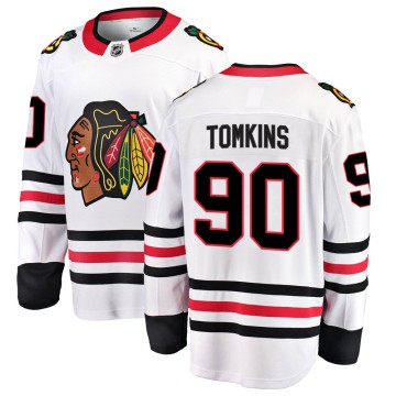 Breakaway Fanatics Branded Men's Matt Tomkins Chicago Blackhawks Away Jersey - White
