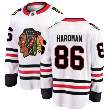 Breakaway Fanatics Branded Men's Mike Hardman Chicago Blackhawks Away Jersey - White