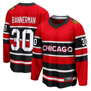 Breakaway Fanatics Branded Men's Murray Bannerman Chicago Blackhawks Red Special Edition 2.0 Jersey - Black