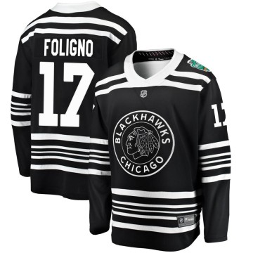 Breakaway Fanatics Branded Men's Nick Foligno Chicago Blackhawks 2019 Winter Classic Jersey - Black