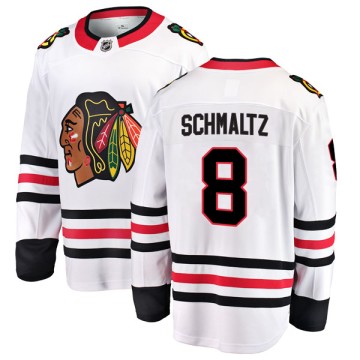 Breakaway Fanatics Branded Men's Nick Schmaltz Chicago Blackhawks Away Jersey - White