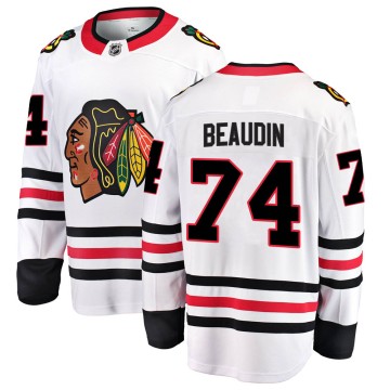 Breakaway Fanatics Branded Men's Nicolas Beaudin Chicago Blackhawks ized Away Jersey - White