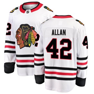 Breakaway Fanatics Branded Men's Nolan Allan Chicago Blackhawks Away Jersey - White