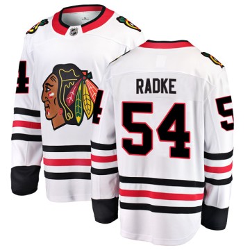 Breakaway Fanatics Branded Men's Roy Radke Chicago Blackhawks Away Jersey - White