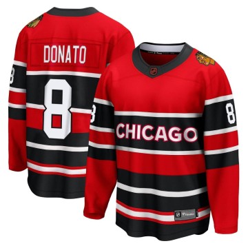 Breakaway Fanatics Branded Men's Ryan Donato Chicago Blackhawks Red Special Edition 2.0 Jersey - Black