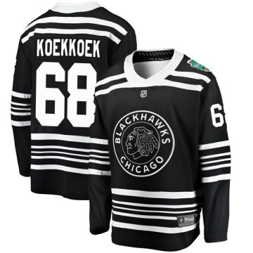 Breakaway Fanatics Branded Men's Slater Koekkoek Chicago Blackhawks 2019 Winter Classic Jersey - Black