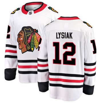 Breakaway Fanatics Branded Men's Tom Lysiak Chicago Blackhawks Away Jersey - White