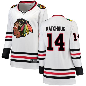 Breakaway Fanatics Branded Women's Boris Katchouk Chicago Blackhawks Away Jersey - White