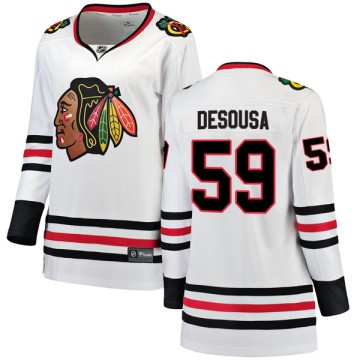 Breakaway Fanatics Branded Women's Chris DeSousa Chicago Blackhawks Away Jersey - White