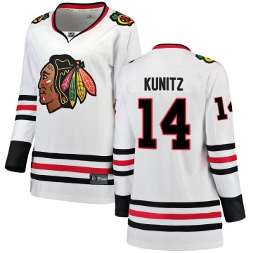 Breakaway Fanatics Branded Women's Chris Kunitz Chicago Blackhawks Away Jersey - White