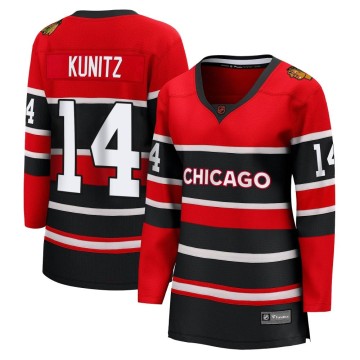 Breakaway Fanatics Branded Women's Chris Kunitz Chicago Blackhawks Red Special Edition 2.0 Jersey - Black