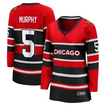Breakaway Fanatics Branded Women's Connor Murphy Chicago Blackhawks Red Special Edition 2.0 Jersey - Black