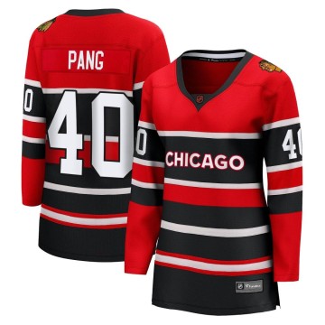 Breakaway Fanatics Branded Women's Darren Pang Chicago Blackhawks Red Special Edition 2.0 Jersey - Black