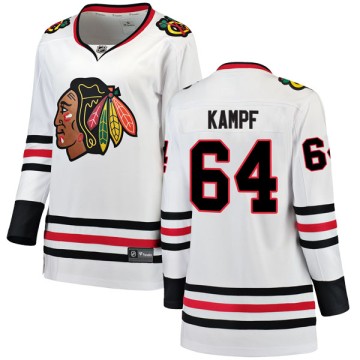 Breakaway Fanatics Branded Women's David Kampf Chicago Blackhawks Away Jersey - White