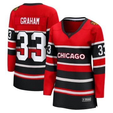 Breakaway Fanatics Branded Women's Dirk Graham Chicago Blackhawks Red Special Edition 2.0 Jersey - Black