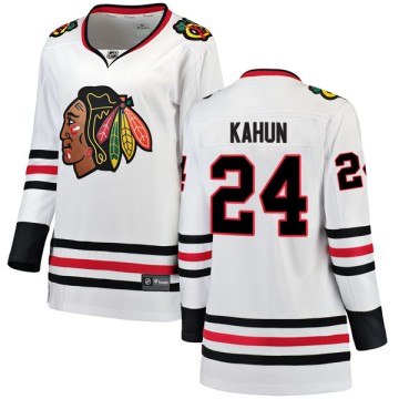 Breakaway Fanatics Branded Women's Dominik Kahun Chicago Blackhawks Away Jersey - White