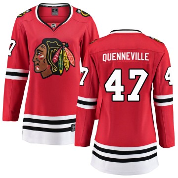Breakaway Fanatics Branded Women's John Quenneville Chicago Blackhawks ized Red Home Jersey - Black