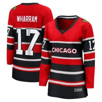 Breakaway Fanatics Branded Women's Kenny Wharram Chicago Blackhawks Red Special Edition 2.0 Jersey - Black