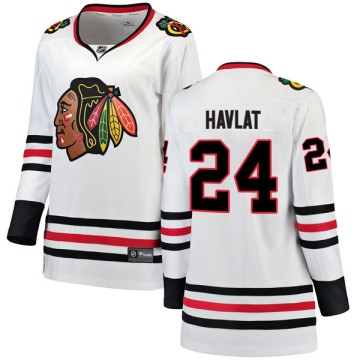 Breakaway Fanatics Branded Women's Martin Havlat Chicago Blackhawks Away Jersey - White
