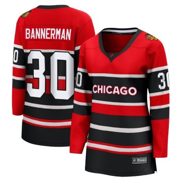 Breakaway Fanatics Branded Women's Murray Bannerman Chicago Blackhawks Red Special Edition 2.0 Jersey - Black