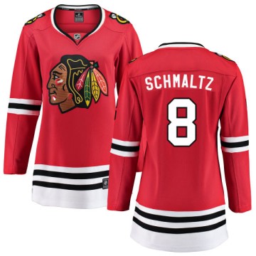 Breakaway Fanatics Branded Women's Nick Schmaltz Chicago Blackhawks Red Home Jersey - Black