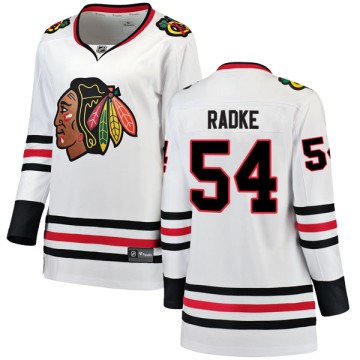 Breakaway Fanatics Branded Women's Roy Radke Chicago Blackhawks Away Jersey - White