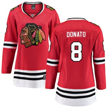 Breakaway Fanatics Branded Women's Ryan Donato Chicago Blackhawks Red Home Jersey - Black