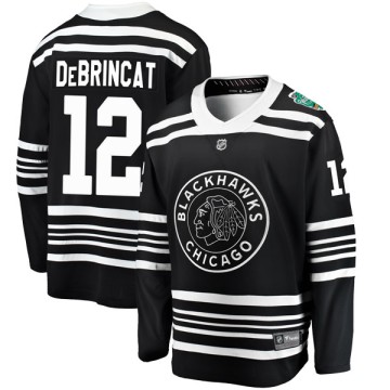 Breakaway Fanatics Branded Youth Alex DeBrincat Chicago Blackhawks 2019 Winter Classic Jersey - Black