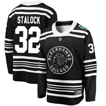 Breakaway Fanatics Branded Youth Alex Stalock Chicago Blackhawks 2019 Winter Classic Jersey - Black