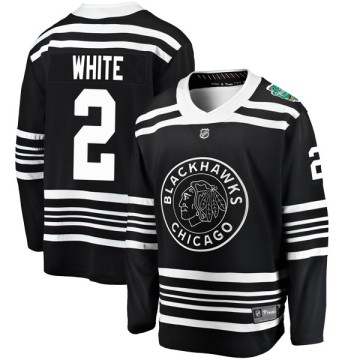 Breakaway Fanatics Branded Youth Bill White Chicago Blackhawks Black 2019 Winter Classic Jersey - White